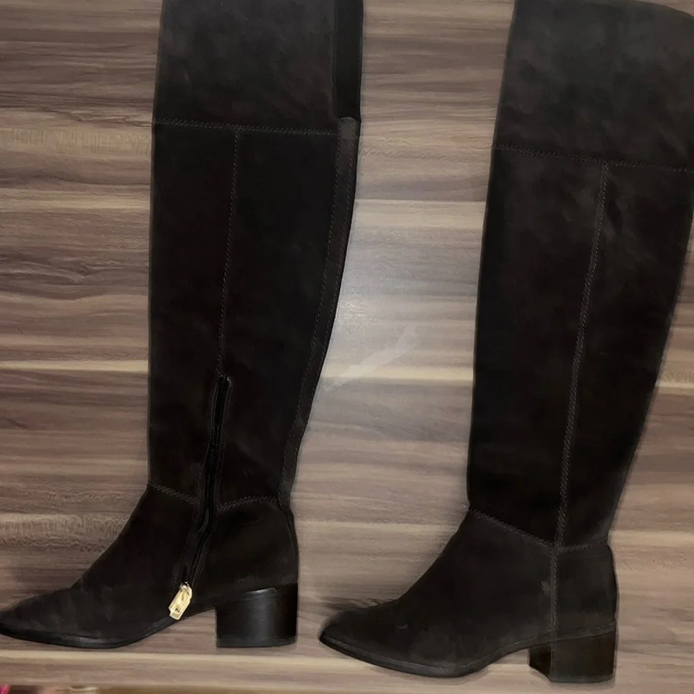 COACH LUCIA OVER THE KNEE SUEDE BOOTS - Picture 5 of 16